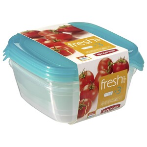 Curver Fresh & Go Food Storage Box Set 0.8L 3 Pieces