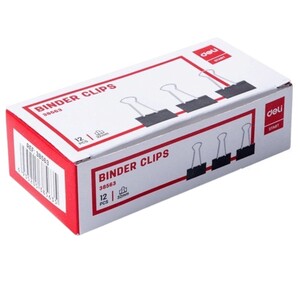 Deli Binder Clips 12 Pieces 32Mm 38563