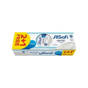Al Safi Greek Style Yoghurt Plain 150 Gr Pack Of 3
