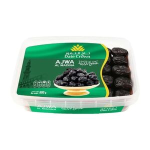 Date Crown Ajwa Al Madina Dates Tub 800 Gr