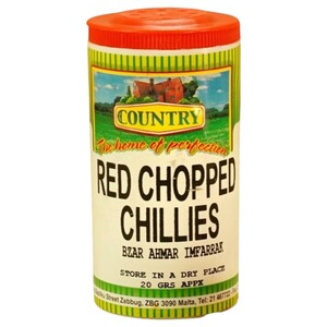Country Red Chopped Chillies 20G