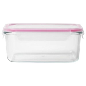 Glasslock Rectangular Glass Food Storage Container With Airtight Lock Lid