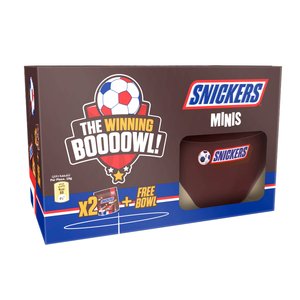 Snickers Minis 2X180gm+Bowl
