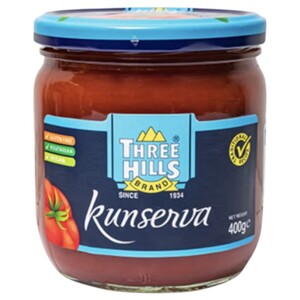 Three Hills Kunserva Tomato Paste Traditional 400G