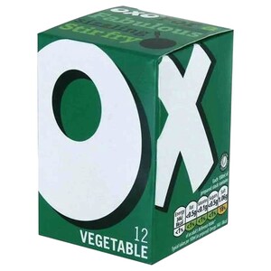 Oxo Stock Cubes Vegetables 12 Pieces 71G