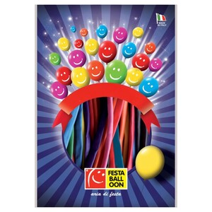 The Party Cube Latex Balloons Medium Fluorescent Assorted18 Pieces