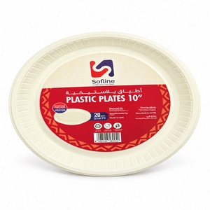 Sofline Plastic Plate White 10' 20S