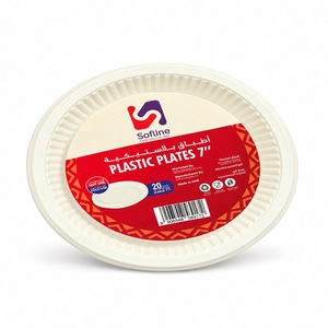 Sofline Plastic Plate White 7'' 20S