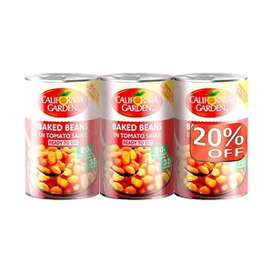 California Garden Baked Beans In Tomato Sauce, 420 Gr Pack Of 3