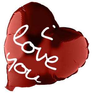 Valentine Balloons Pink & Red