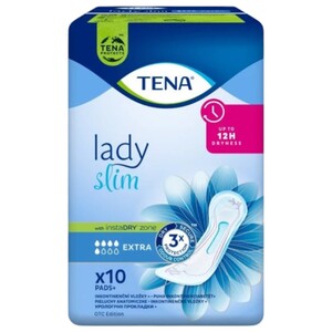 Tena Lady Slim Pads Extra 10 Pieces