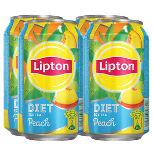 Lipton Ice Tea Diet Peach 320Ml X4