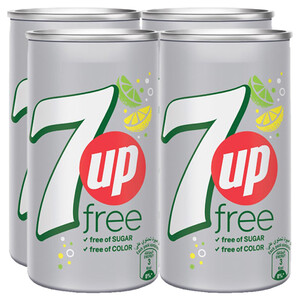 7Up Diet Can 185Ml X4