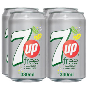 7Up Diet Can 330Ml X4