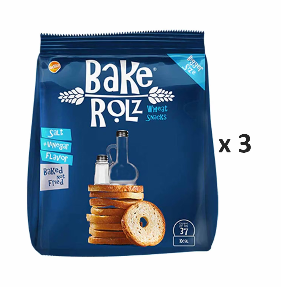 Edita Bake Rolz Salt And Vinegar 52G x3