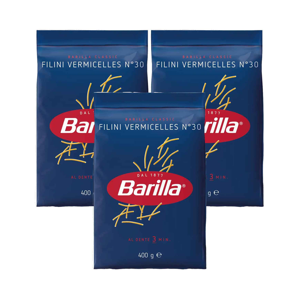 Barilla Filini Vermicelli No'30 400G x3
