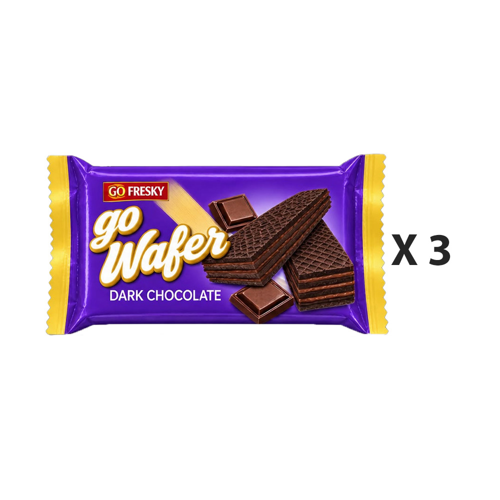 Go Festa Wafer Dark Chocolate Cream 50G x3